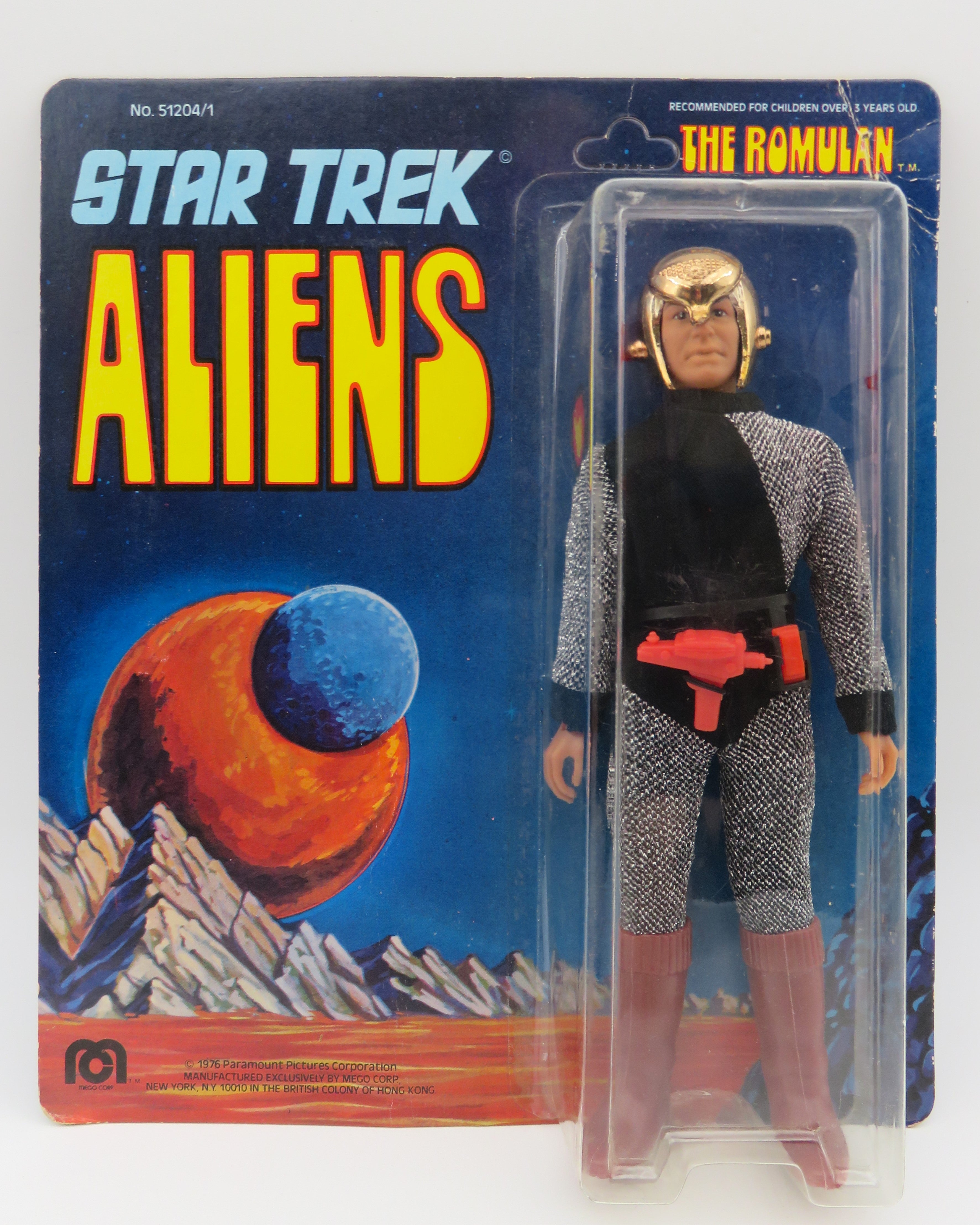 STAR TREK ALIENS The Romulan 8" Action Figure - Mego Corp. (1976) Series 3 Vintage Toy